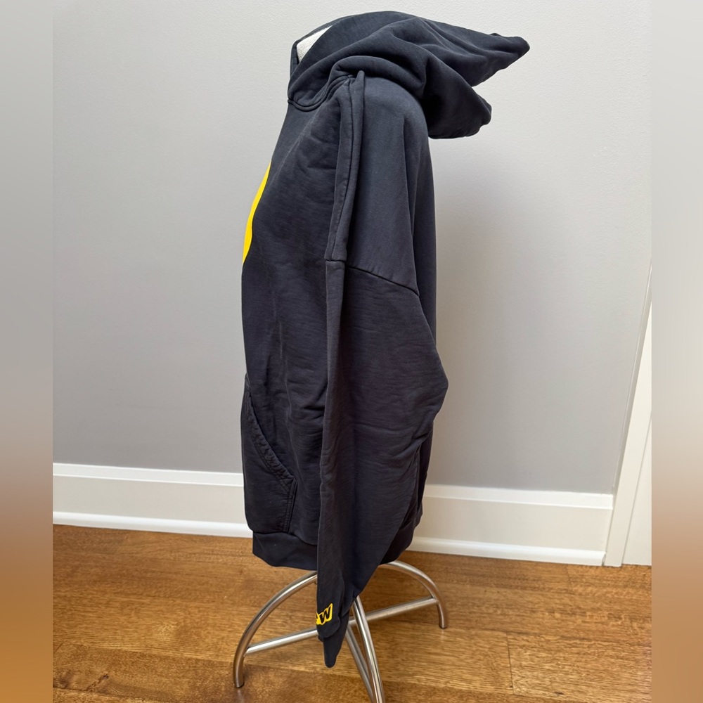 DREW Black Hoodie with Yellow Smiley Logo - Picture 2 of 7